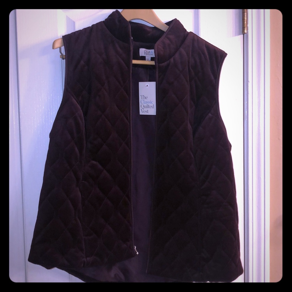 Croft & Barrow Velvety Vest